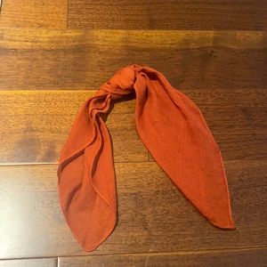 Rust hair scarf